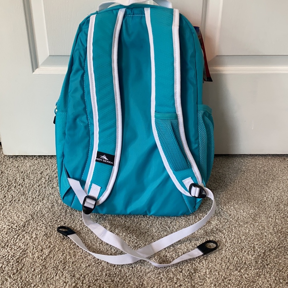 NWT High Sierra backpack turquoise blue - Picture 2 of 14